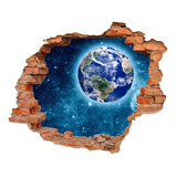 Vinil Decorativo Planeta Tierra Sticker Universo Espacio