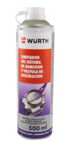 Limpiador De Carburador Y Cuerpo De Aceleracion 500ml Wurth