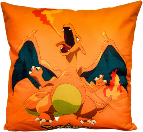 Cojín Almohada Felpa Pokémon Charizard 45x45 Cm Extra Suave