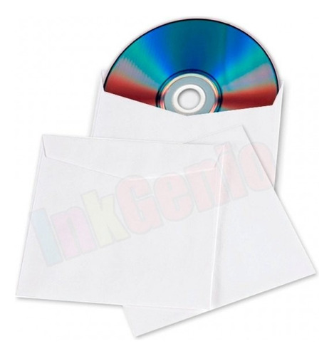 Sobres Para Cd Blancos Pack X 100 Unidades