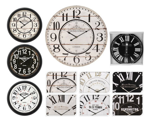 Reloj Pared Y36000070 Madera 60cm Surt N1
