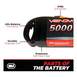 Venom 35c 3s 5000mah 11.1v Lipo Batería Con Enchufe Universa