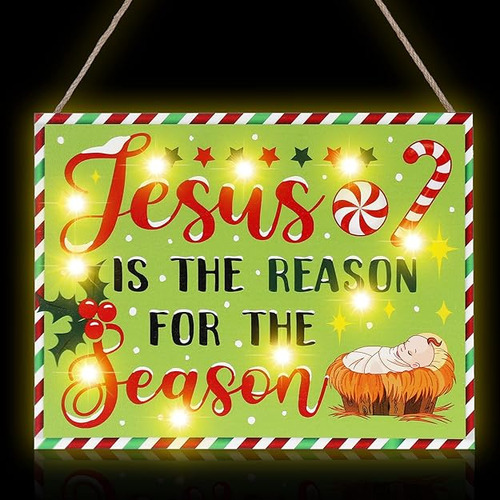 Letrero De Navidad Jesus Is The Reason For The Season Placa