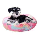 Cama Perro Cojin Puff Gato Anti Estres Extra Suave Mascota Color Rosa