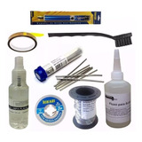 Kit Salva Chip Sugador Malha Dessolda Fluxo Solda Kapton Smd