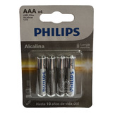 Pila Aaa Philips Alcaline 1.5v Blister X4