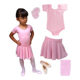 Combo Roupa Uniforme Figurino Ballet  Infantil Balé