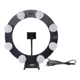 Iluminador Ring Light Mesa 40cm C/8 Lampadas 5w + Kit Selfie