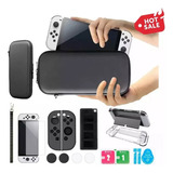 Estuche Protector Para Nintendo Switch Oled Pack 17 En 1