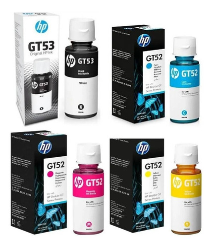 Combo Tinta Hp Gt53 Gt52 Original Gt5820 Ink Tank 315 415