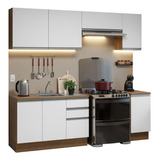 Cocina Integral Luna Glamy Madesa Con Acessorios 240cm Mbl