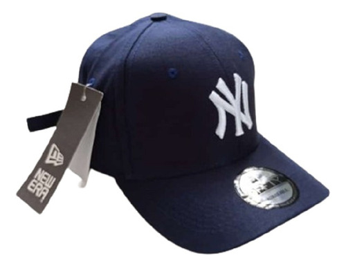 Gorra Ny New York Azul Oscuro Visera Curva Ajustable 02