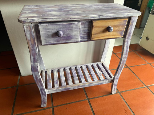 Mesa De Arrime O Tocador De Madera 73,5 X 33,5 X 80