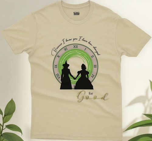 Playera Wicked Película For Good Glinda Elphaba Musical Eg