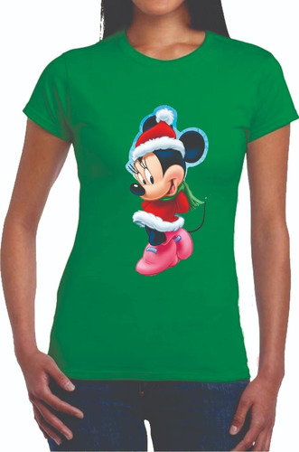 Camisetas Navideñas Minnie Mouse  Navidad Smm2