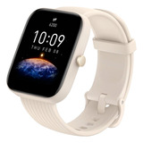 Reloj Inteligente Amazfit Bip 3 Pro Smartwatch 1.69´´ Gps Color De La Caja Crema Color De La Malla Cream