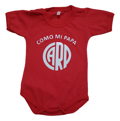 Bodys Para Bebes River Rojo -  - Carp- Como Mi Papa