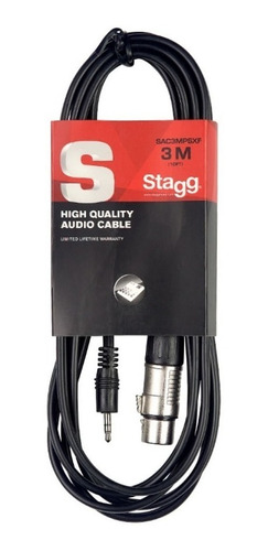 Cable Mini Plug Stereo A Canon 3 Metros Stagg 