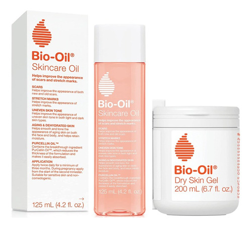 Kit Bio Oil Aceite Estrias Cicatrices Cuerpo Y Gel Hidratant