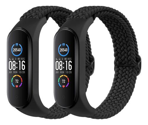 Correa Trenzada De Nailon De 2 Piezas Para Xiaomi Mi Band 7/