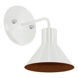 Arandela Interna Retro Tenesse Aluminio Branco / Cobre