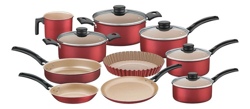 Bateria Cocina Set Juego De Ollas Tramontina Turim 10 Piezas