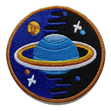 Parche Bordado Planeta Celestial Saturno Astronomía, Cosmos