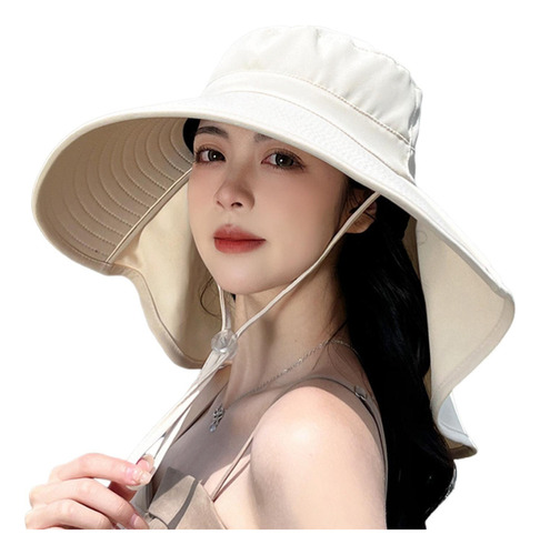 .. Sombrero De Pescador Elegante Con Protección Solar Para