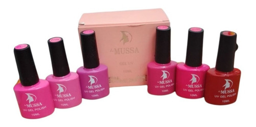 Mussa Colección De 6 Esmaltes De Gel Uv  D 