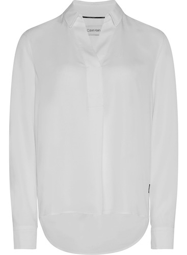 Camisa Light Open Blanco Calvin Klein Mujer