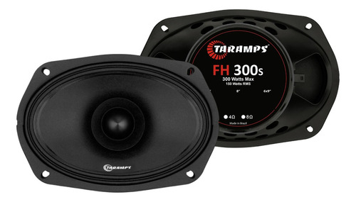 Par Alto Falante Fh 300 S 150 Rms 6x9  Fh300s 4 Ohms Cor Preto