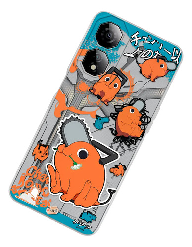 Funda Para Nubia Chainsaw Man Anime Pochita Denji Pacto Demonio Motosierra | Envío gratis