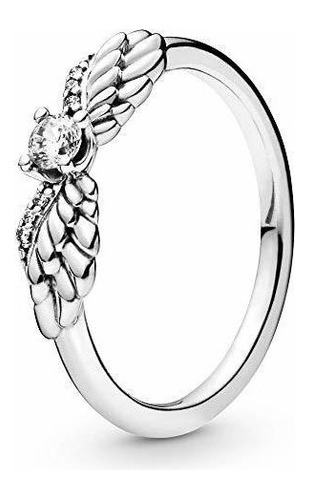 Pandora Jewelry Anillo De Circonita Cúbica De Ala De Ángel