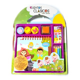 Libro De Cuento Y Actividades Para Pintar Con Stickers Edu