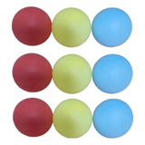 Pelota De Ping Pong De Colores 9 Piezas Aaa 4cm