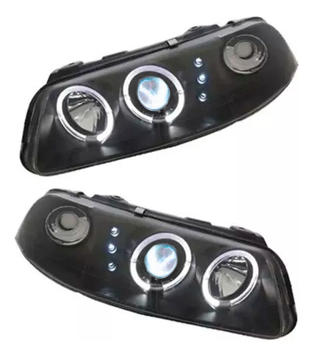 Faros Pointer 00-05 C/lupa Y Leds Precio X Par