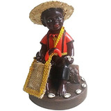 6  Estatua Bebé Elegua Figura Santeria Yoruba Orisha Dios Af