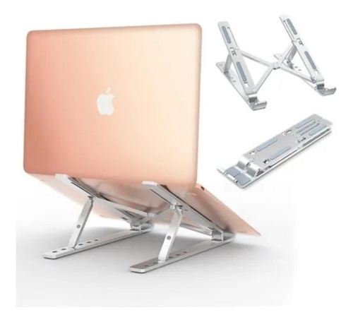 Soporte Portátil Plegable Laptop Macbook Aluminio Ajustable