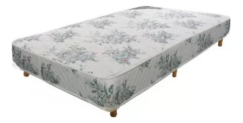 Sommier Cannon 1 ½ Plazas Princess 100 X 190 Base De Cama Estampado Floreado