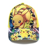 Gorra Cachucha Pokemon Ajustable Pikachu Ash Cosplay Beisbol