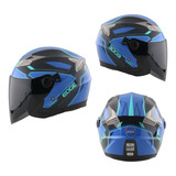 Casco Semi Integral Edge T-rox Certificado Dot Moto + Gafas