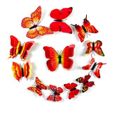 12 Imanes De Mariposa Para Nevera, Decoración 3d