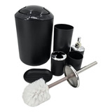 Juego Accesorios De Baño 6 Piezas Inoxidable Cepillo Wc