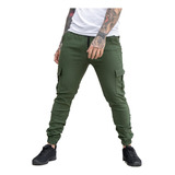 Pantalon Cargo Jogger Chupin Gabardina Hard Work For Men 