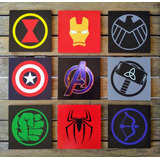 Set 6 Cuadros Avengers Vengadores Iron Deco Hogar Infantil