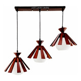 Lampara Colgante Madera D16 Luxurybrand Incl Ampolletas Led