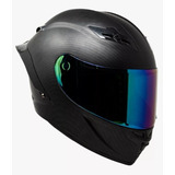 Casco Para Moto Kov Kc1 Deportivo Fibra Carbono Mica Iridium