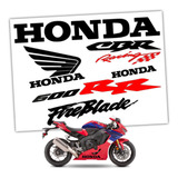 Kit Stickers Calcomanías Honda Cbr 600rr Fireblade Alas Moto