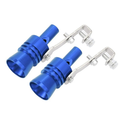 Silenciador Turbo Escape Simulador Silbato Azul Xl 2pzs