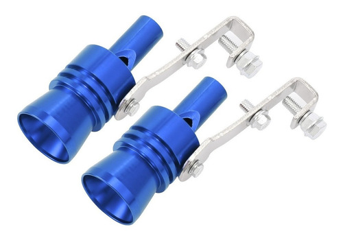 Silenciador Turbo Escape Simulador Silbato Azul Xl 2pcs